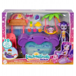 Lėlė su priedais Enchantimals Tropical Pool Set Sunshine Beach, 15 cm, įvairių spalvų