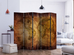&Scaron;irma Artgeist World On Old Map II Paraventtc1234, įvairių spalvų, 225 cm x 172 cm