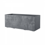 Vazonas su vandens rezervuaru Deroma, polipropilenas (pp)/polimeras, 99 cm x 37.5 cm, pilka sp.