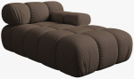 Modulinė sofa Micadoni Bellis, ruda sp., de&scaron;ininė, 155 x 94 cm x 64 cm
