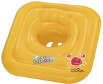 Pripučiamas plaustas Bestway Swim Safe Swimming Seat 1-2 Years, geltona sp., 76 cm x 76 cm x 24 cm