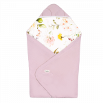 Kūdikio antklodė-vokelis Lionelo Travel, 90 x 90 cm, rožinė sp.