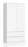 Spinta Akord Furniture Factory S90, balta sp., 50.4 cm x 90.4 cm x 180 cm