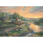 Dėlionė Schmidt Thomas Kinkade Studios: Daybreak In Emerald Valley, Puzzle, 1000 vnt.