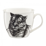 Puodelis Ambition Wild Tiger, balta sp./juoda sp., 0.55 l