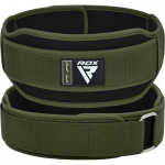 Svarmenų kilnojimo diržai RDX RX5 Double Belt, army green, S