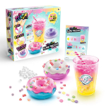 &Scaron;lyk&scaron;tuko - gleivių gamybos rinkinys So Slime Coffee Shop Slime Drinks, įvairių spalvų