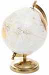 Namų dekoracija Homla Globe 857930, 15 cm, aukso/balta
