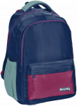 Mokyklinė kuprinė Paso BeUniq Multicolored, mėlyna sp./raudona sp./žalia sp., 30 cm x 19 cm x 42 cm
