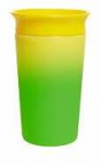 Vaiki&scaron;kas puodelis Munchkin Miracle 051868, 266 ml, 1 m., plastikas, geltona sp./žalia sp.