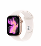 I&scaron;manusis laikrodis Apple Watch Series 11 GPS + Cellular 46mm MFCJ4ET/A, rose gold aliuminio korpusas su light blush sport dirželiu - M/L