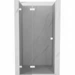 Du&scaron;o durys Mexen Lunar Left, 110 cm x 200 cm, balta sp./grūdintas