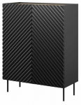Spintelė Onda, juoda sp., 45 cm x 98 cm x 127 cm