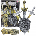 Riterio rinkinys Lean Toys Swords Aukso sp./Sidabro sp.