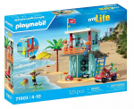 Konstruktorius Playmobil My Life Lifeguard Tower With Beach Buggy 71903, 125 vnt., įvairių spalvų