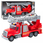 Žaislinė gaisrinė ma&scaron;ina Lean Toys Fire Engine, raudona sp./pilka sp.