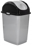 &Scaron;iuk&scaron;liadėžė Triton Slim, pilka sp., 5 l, 28 cm x 15 cm