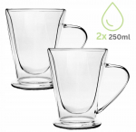 Dvigubo stiklo stiklinių rinkinys Kamille 9019, skaidri sp., 0.25 l