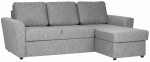 Kampinė sofa - lova Home4you Inga, pilka sp., 160 x 217 cm x 88 cm