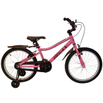 Vaiki&scaron;kas dviratukas su papildomais ratukais Bisan Lily V, rožinė sp./violetinė sp., 11", 20"