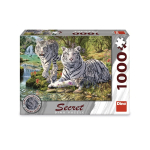 Dėlionė Dino Secret White Tiger, 47 cm x 66 cm, 1000 vnt., įvairių spalvų