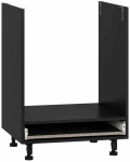 Apatinė virtuvinė spintelė Vento DP-60/82, juoda sp., 52 cm x 60 cm x 82 cm