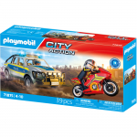 Konstruktorius Playmobil City Action Police Chase With Pick-Up Truck 71875, 39 vnt., įvairių spalvų