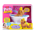 Žaislinis gyvūnas, rinkinys kapibara Zuru Pets Alive Mama Cappy & Baby Surprise, įvairių spalvų