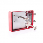 Seifo spyna, dažyta, sidabro/raudona