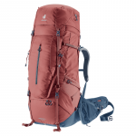 Turistinė kuprinė Deuter Aircontact X 80+15 SL, mėlyna sp./raudona sp./pilka sp., 80 l