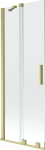 Vonios sienelė Mexen Velar II, 75 cm x 150 cm, brushed gold/grūdintas
