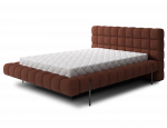 Lova dvigulė Magentta Jaffray, 180 x 190 cm, oranžinė sp., be čiužinio, su grotelėmis