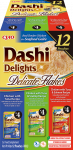 &Scaron;lapias kačių maistas Inaba Churu Dashi Delight, vi&scaron;tiena/la&scaron;i&scaron;a/tunas, 0.48 kg, 12 vnt.