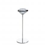 Žvakidė Anika 02, kri&scaron;tolas/metalas, &Oslash; 8 cm, 22 cm, sidabro sp.