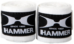 Tvarstis Hammer Boxing Bandages 89106, balta/juoda