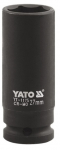 &Scaron;e&scaron;iakampis smūginis lizdas Yato YT-1177, HEX, 90 mm, 32 mm, 1"