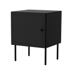 Naktinis staliukas Cama Meble Palazzo, juoda sp., 53 cm x 39 cm x 45 cm