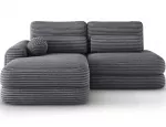 Kampinė sofa - lova Ripeli Modullo 04, smėlio sp., kairinė, 175 x 217 cm x 96 cm