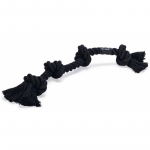 Žaislas &scaron;uniui, virvinis Beeztees FlossyRope Knots 641316, juodas, 3