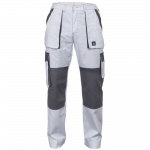 Darbo kelnės vyrams Cerva Max Summer, balta sp./pilka sp., 48 dydis