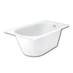 Vonia, laisvai pastatoma Paa Vario VARIO L, 170 cm x 75 cm x 62 cm, stačiakampis, balta sp.