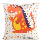 Dekoratyvinės pagalvėlės užvalkalas Kids 8B Design 91, balta sp./oranžinė sp., 45 cm x 45 cm