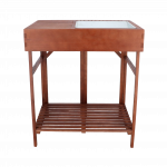 Balkono staliukas Esschert Design Garden, ruda sp., 79 cm x 58 cm x 89 cm