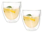Dvigubo stiklo puodelių rinkinys Twist Double, skaidri sp., 0.220 l