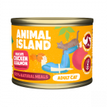 &Scaron;lapias kačių maistas Animal Island Chicken with Salmon, vi&scaron;tiena/la&scaron;i&scaron;a, 0.2 kg