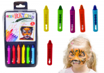 Grimo dažai Lean Toys, įvairių spalvų, 6 vnt.