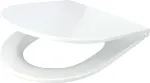 Unitazo sėdynė su dangčiu Deante Jasmin, balta sp., 42.2 cm x 36.2 cm