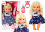 Lėlė - kūdikis su priedais Lean Toys Tutu Love, 28 cm, mėlyna