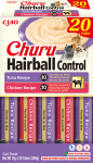 Skanėstas katėms Inaba Churu Hairball Control, vi&scaron;tiena/tunas, 280 kg, 20 vnt.