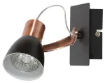 &Scaron;viestuvas sieninis Candellux Lighting Markus 91-35554, GU10, 1 x 50 W, juoda sp. / vario sp.